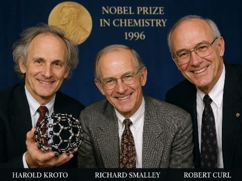 Harold Kroto, Richard Smalley, and Robert Curl